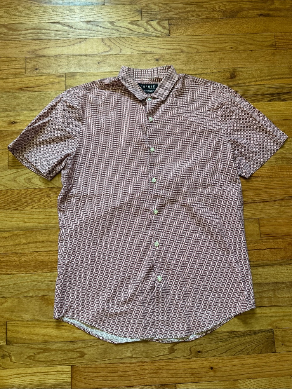 Topman Short-Sleeve Button-Down Shirt